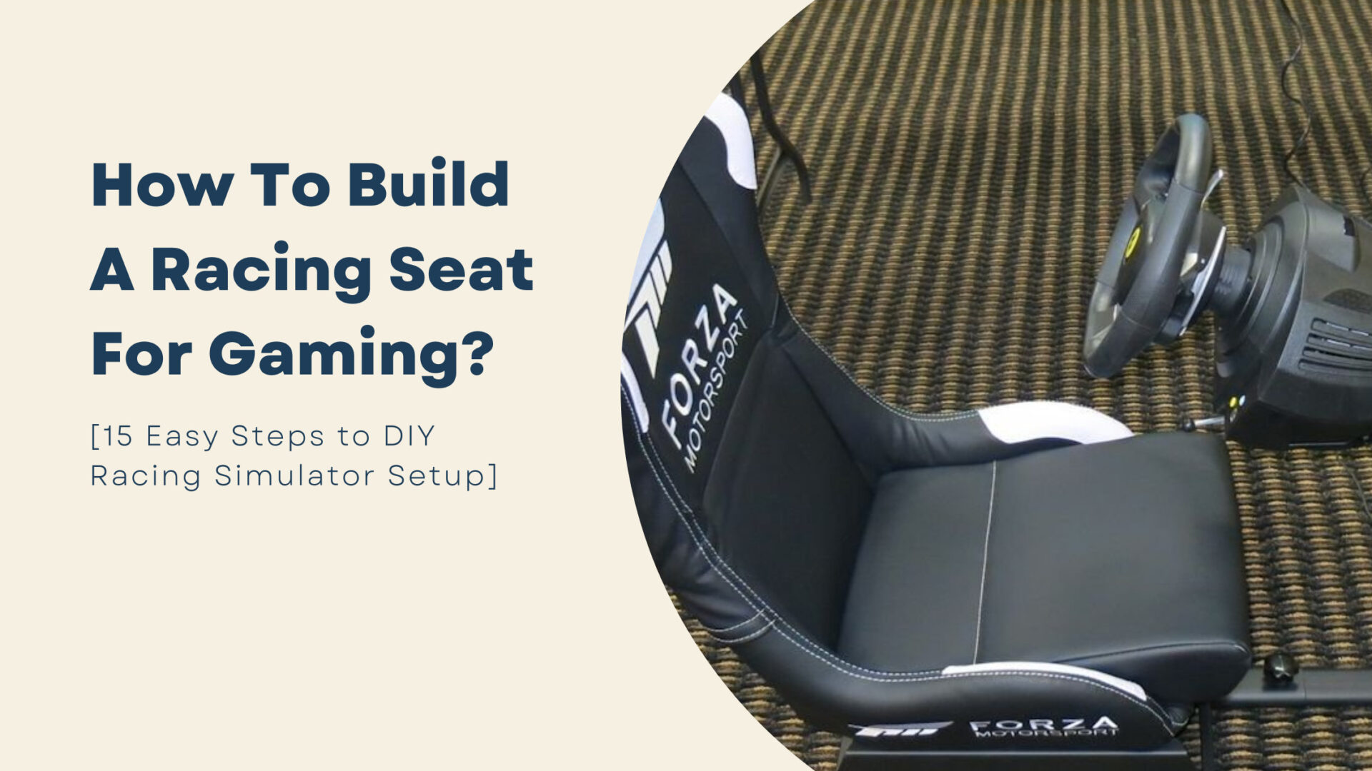 how to build a racing seat for gaming