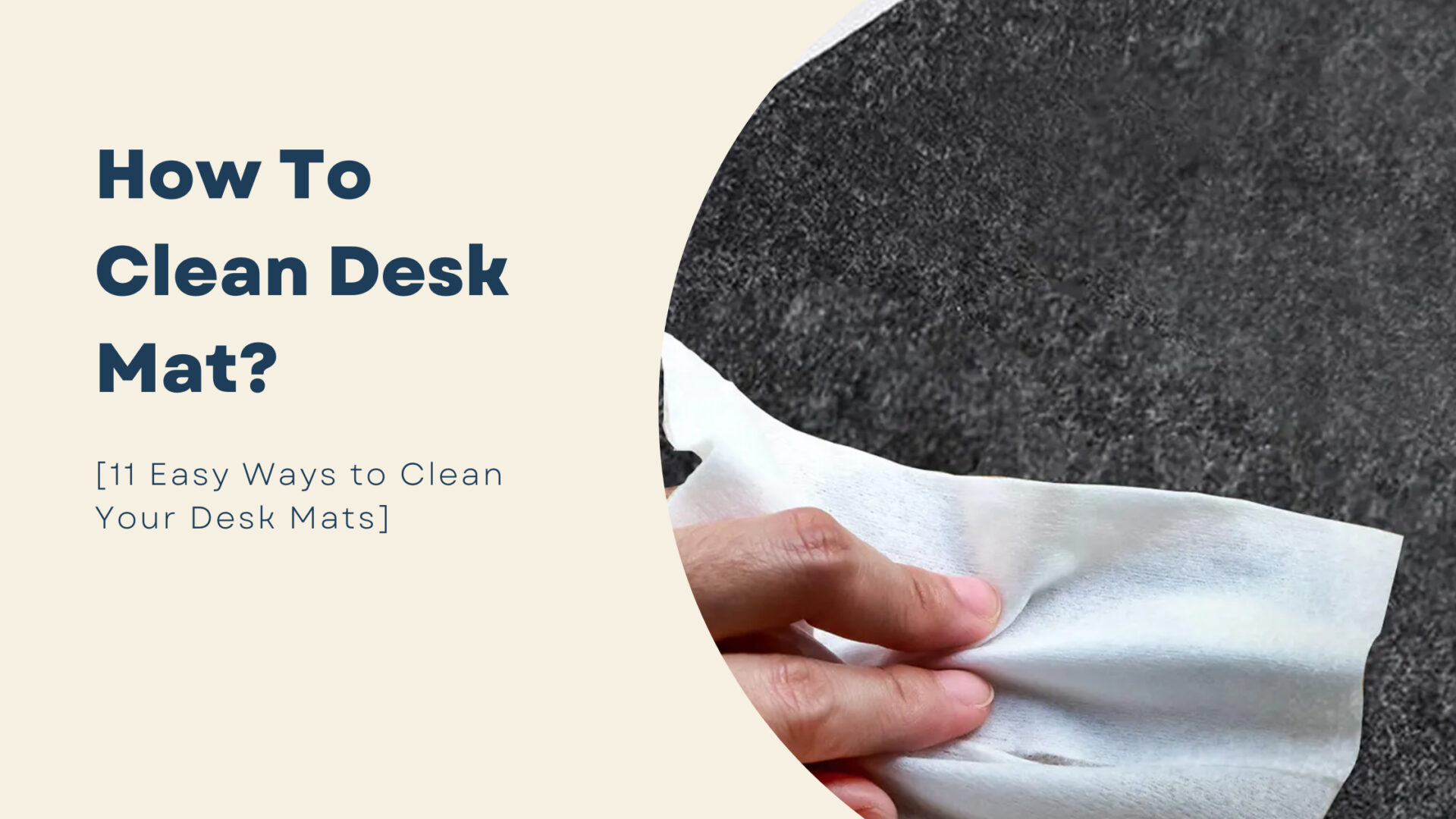 how to clean desk mat