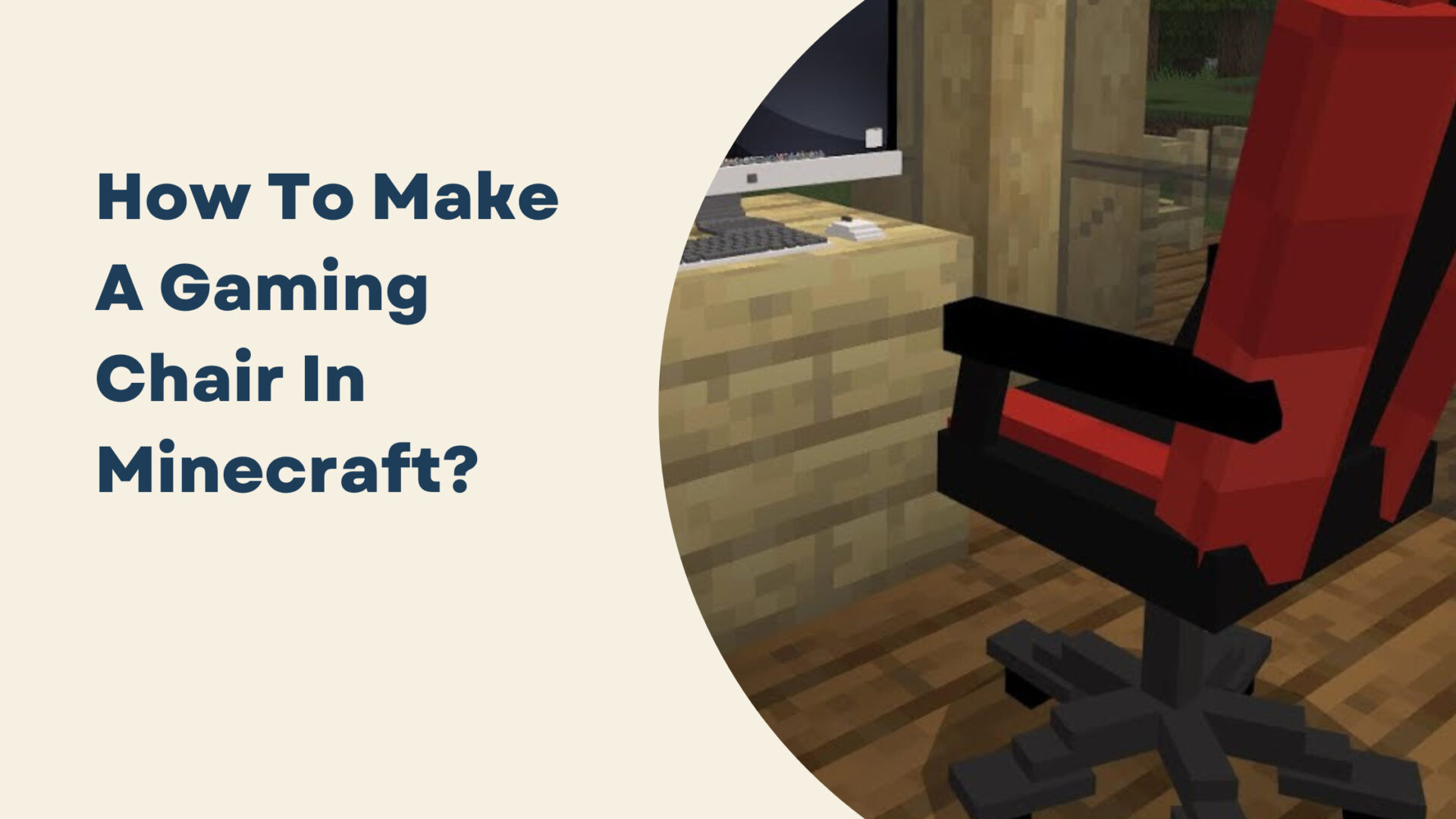 how to make a gaming chair in minecraft